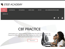 Tablet Screenshot of etestacademy.com